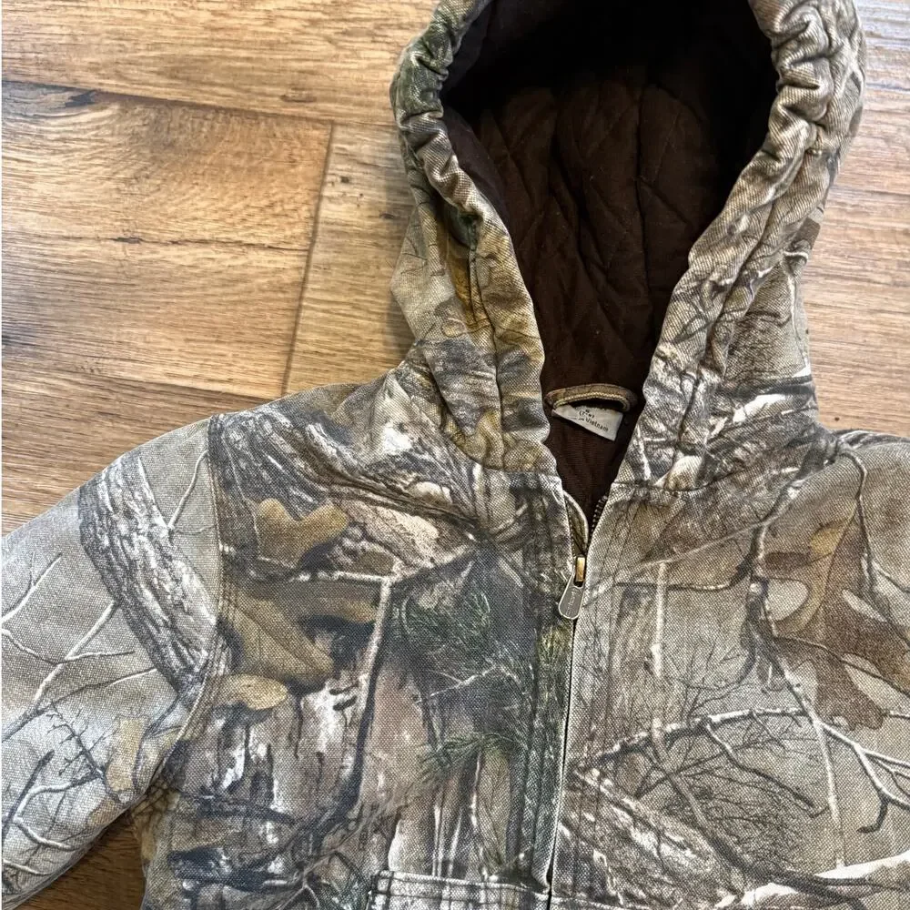 Carhartt Kids Real Tree Camo Hooded Insulated Jacket